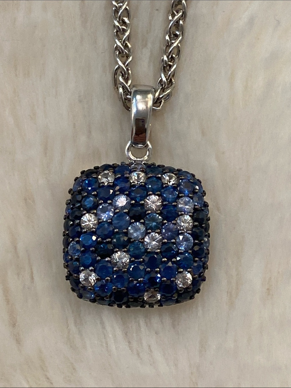 Sapphire Splash Pendant